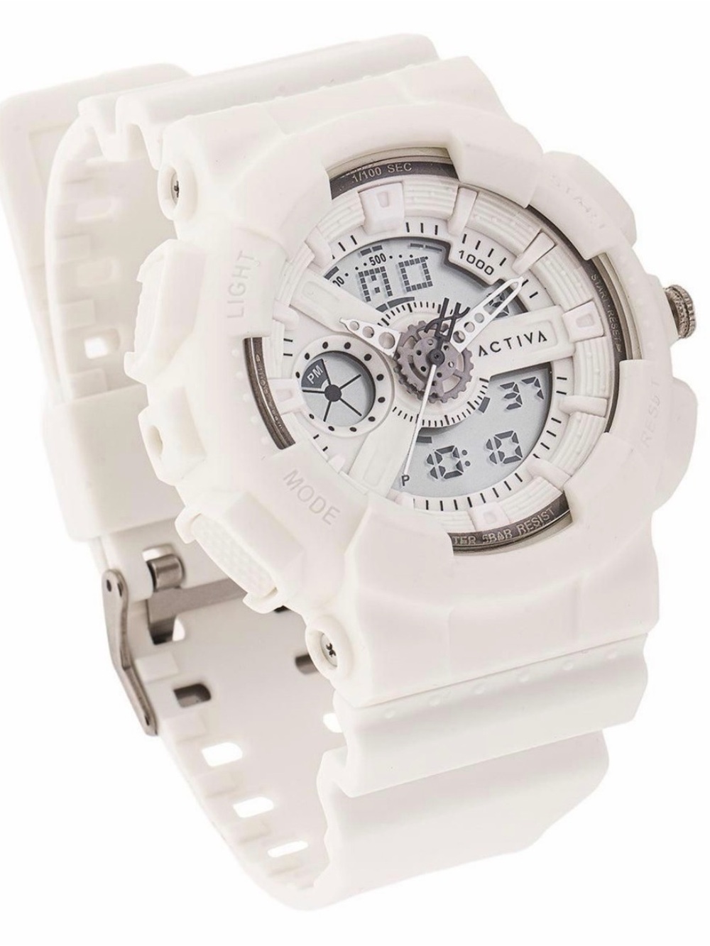 NWT Activa Pixel X Invicta Digital Men's Sport Watch 50mm. White ACW498-009